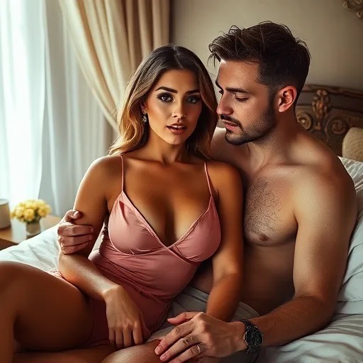 uomo guarda tette